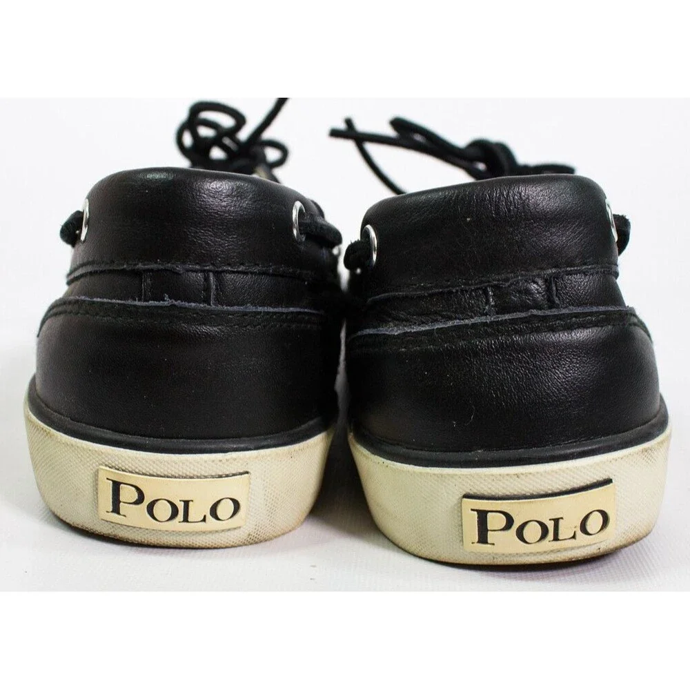 Polo Ralph Lauren Boat Shoes Leather Dark Topsiders Size 11.5 D